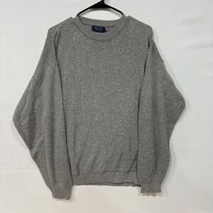 Vintage Old Glory Sweater Mens M Gray Crewneck Pullover USA‎ Flag Tag 90s